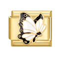 Charm Dorado Mariposa Blanca