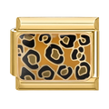 Charm Dorado Animal Print Leopardo