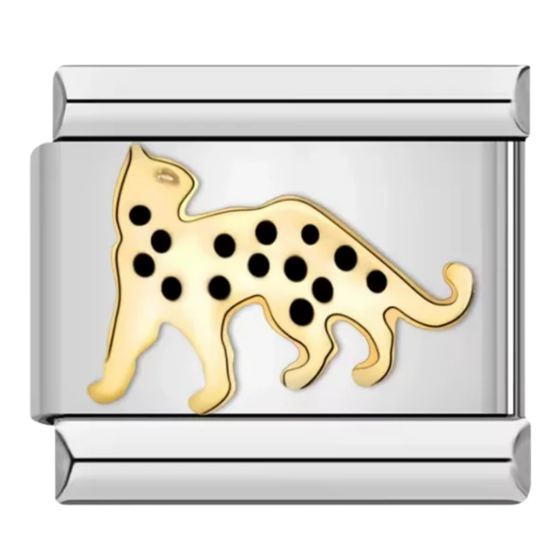 Charm Leopardo Dorado
