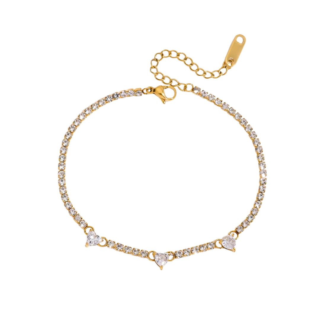 Brazalete 3 corazones