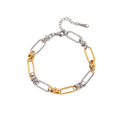 Brazalete clip link bicolor