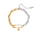 Brazalete clip bicolor