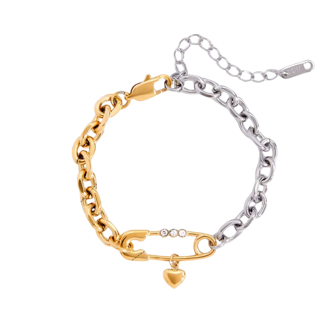 Brazalete clip bicolor