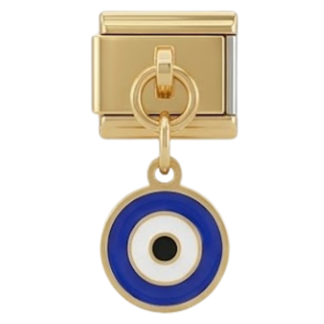 Charm Colgante Ojo Turco Dorado