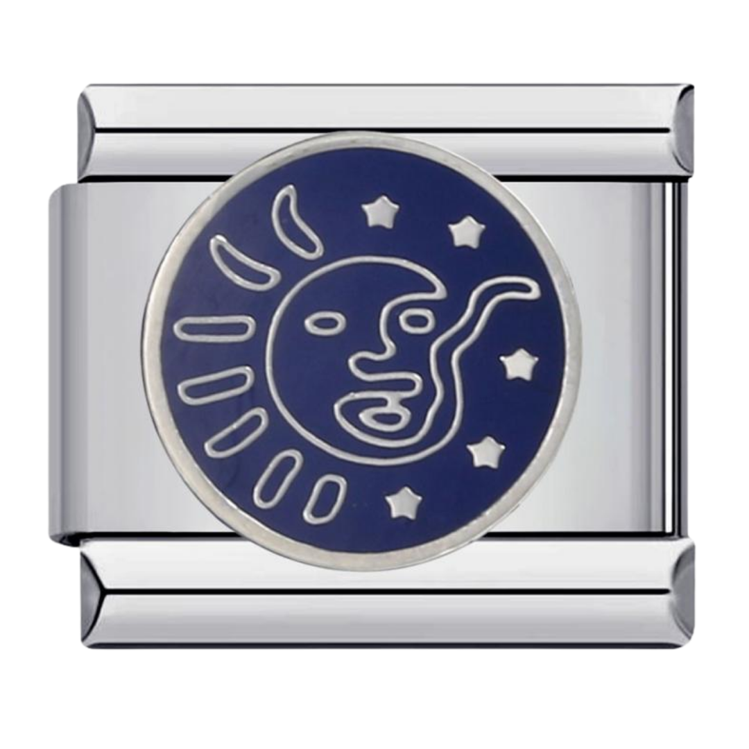 Charm Sol y Luna Azul