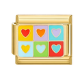 Charm Corazones Arcoíris
