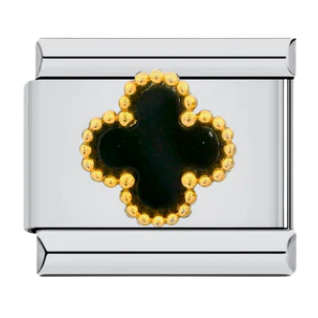 Charm Trébol Negro