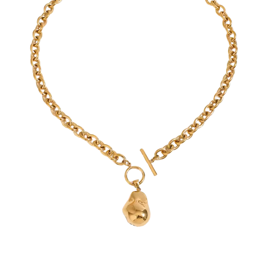Collar Rolo con Dije Pepita Irregular