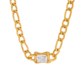 Collar Figaro con Cristal Baguette