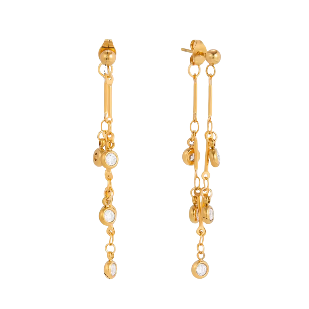 Aretes Lluvia de Cristal