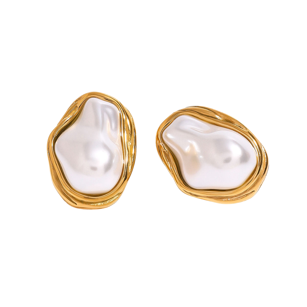 Aretes Perla Orgánica