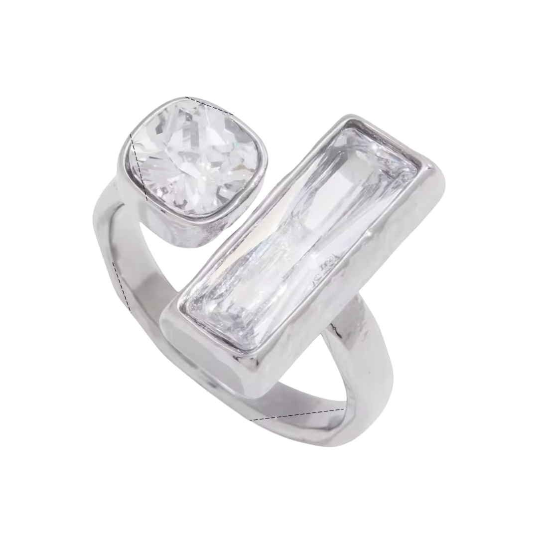 Anillo Doble Piedra