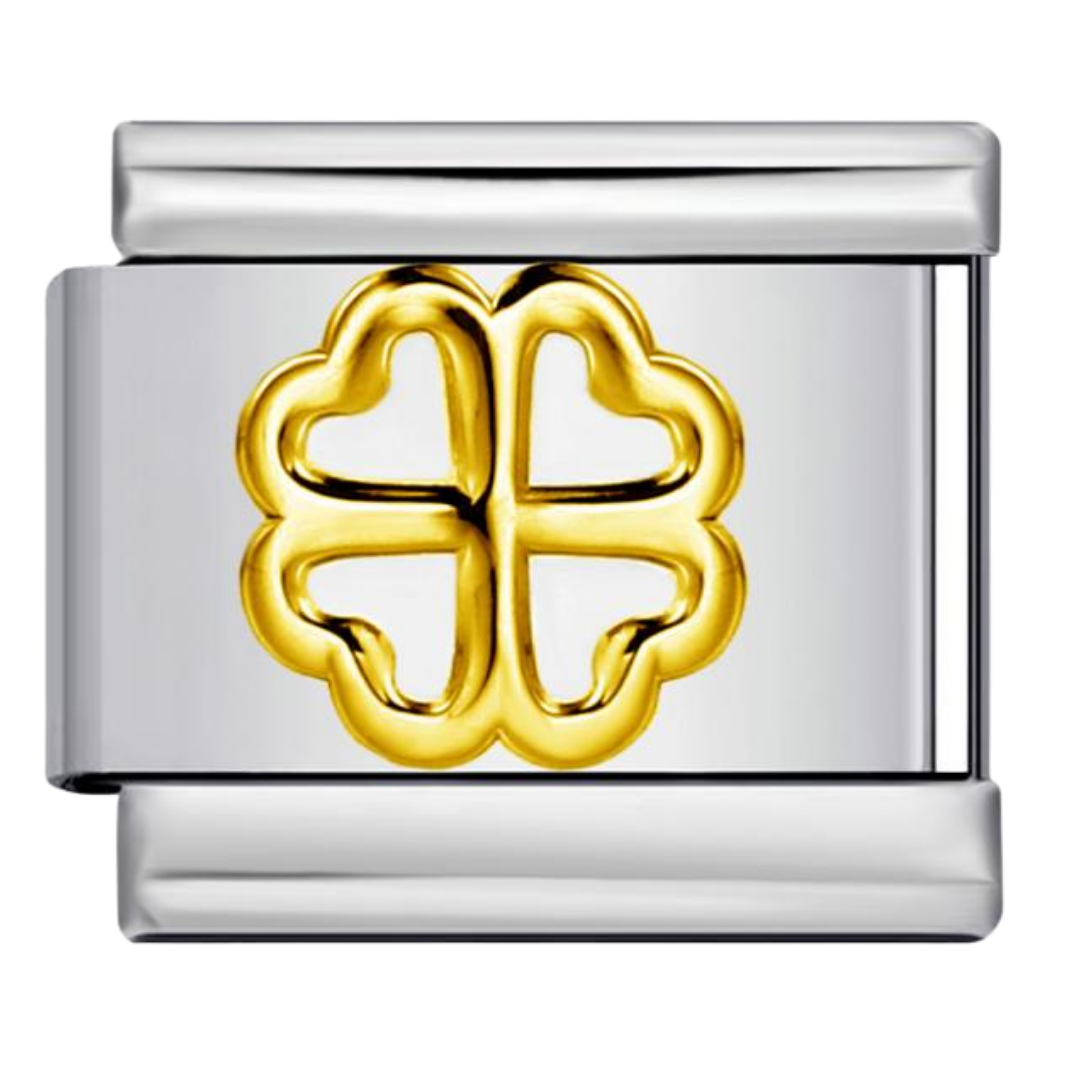 Charm Dorado Trébol