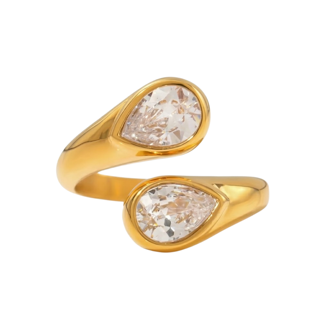 Anillo Doble Pear