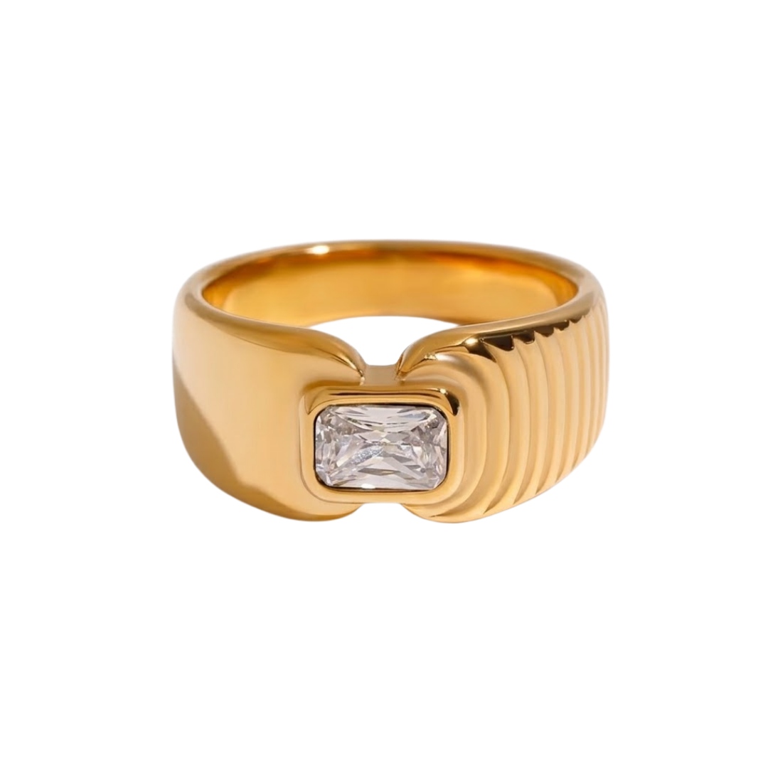 Anillo Sello Estriado