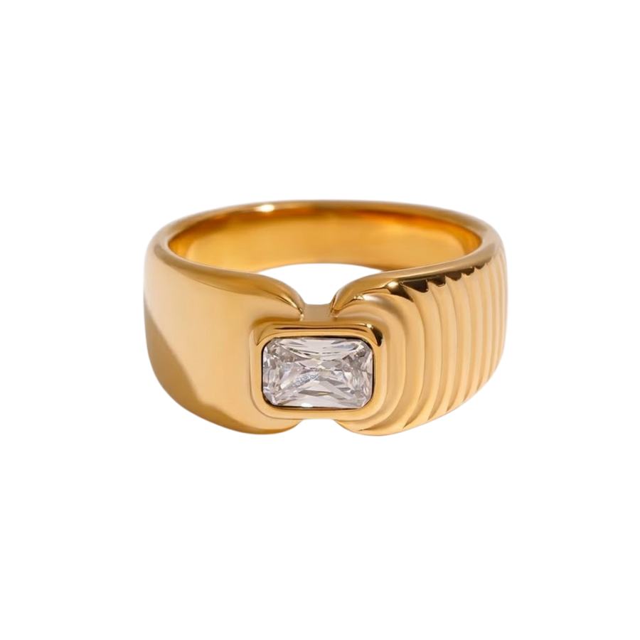 Anillo Sello Estriado