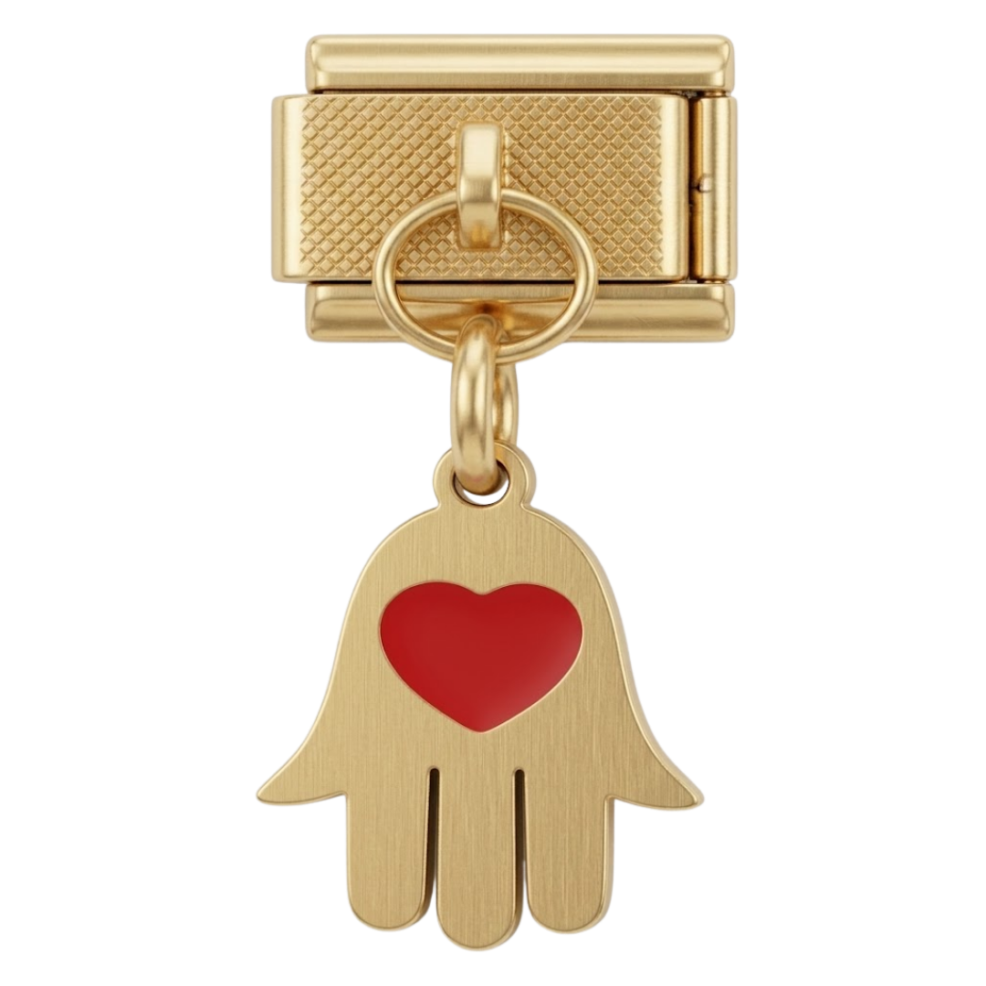 Charm Mano de Fátima Corazón