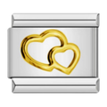Charm Dorado Corazones
