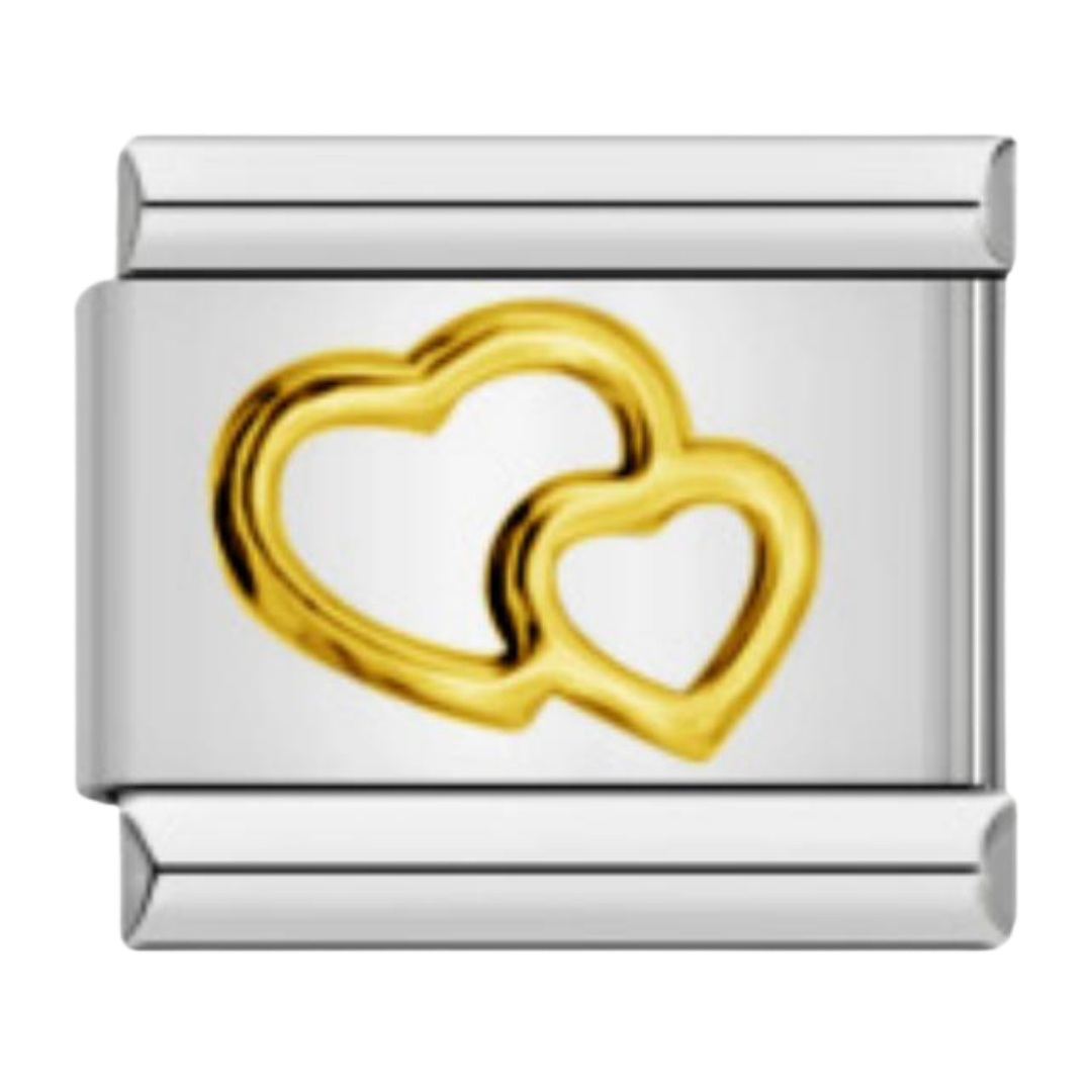 Charm Dorado Corazones