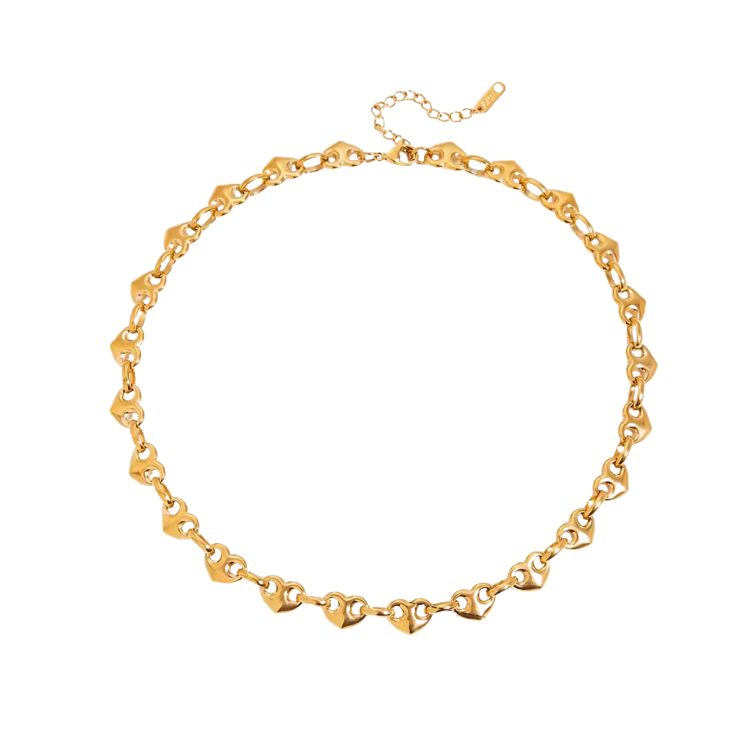 Collar corazones mini
