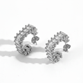 Aretes Aro Zirconia