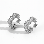 Aretes Aro Zirconia