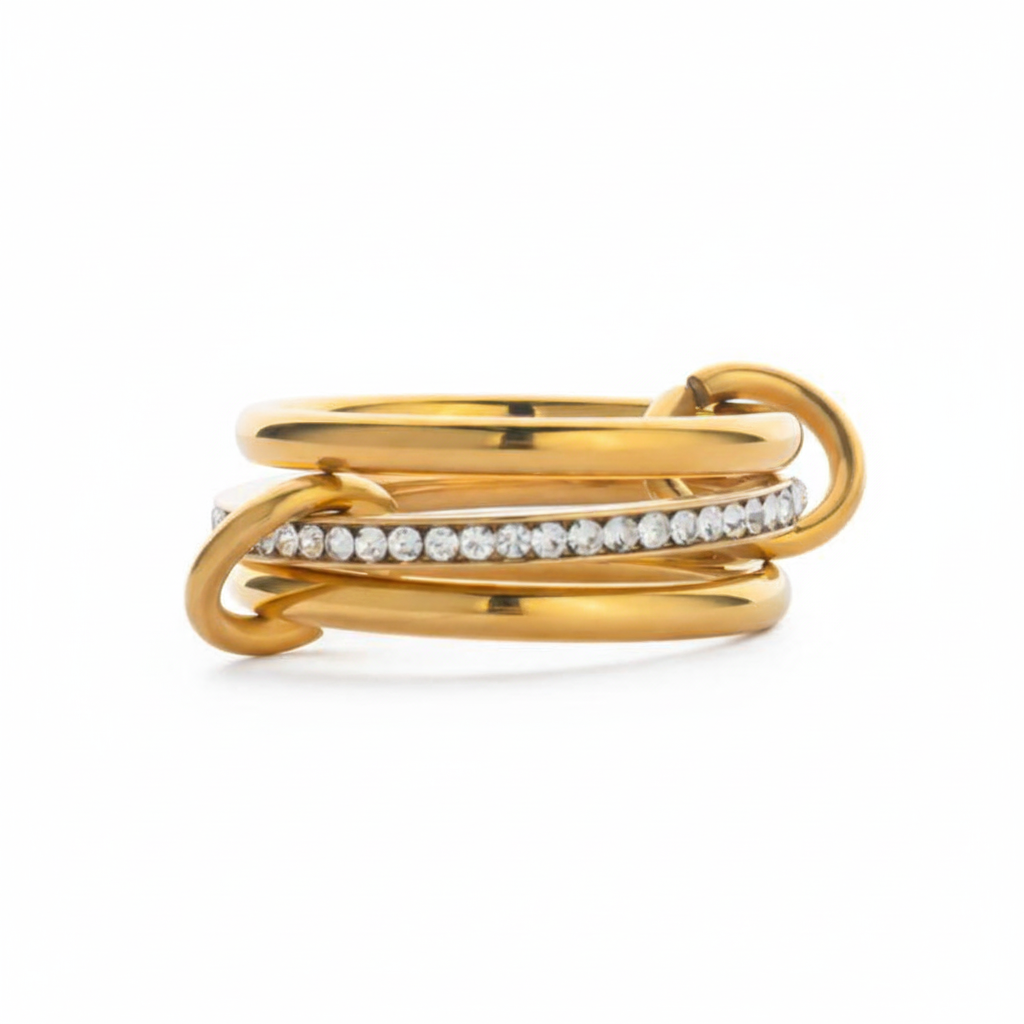 Anillo Triple con Zirconia