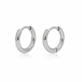 Aretes Plateados Argolla Mini