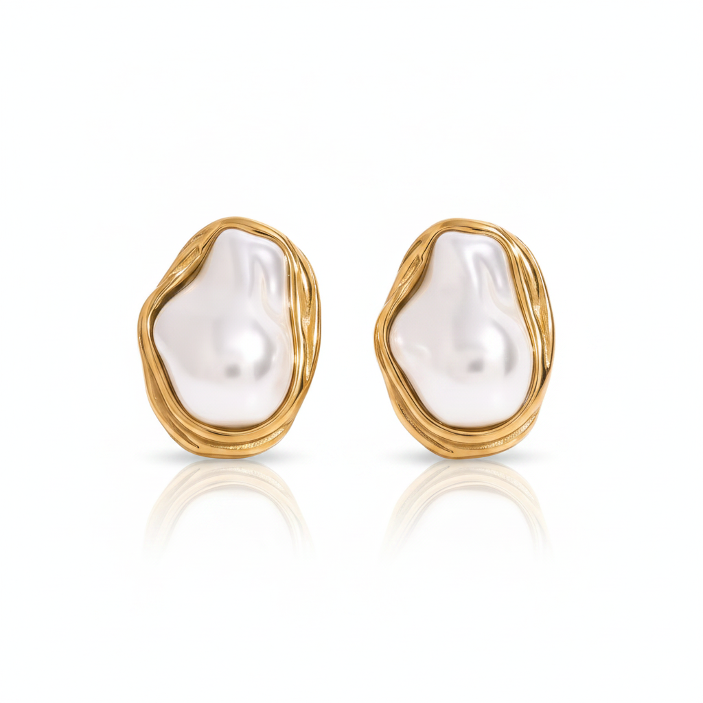 Aretes Perla Orgánica