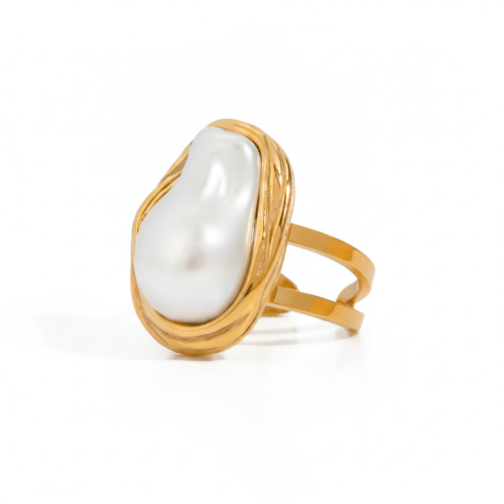 Anillo Baroque Pearl Statement