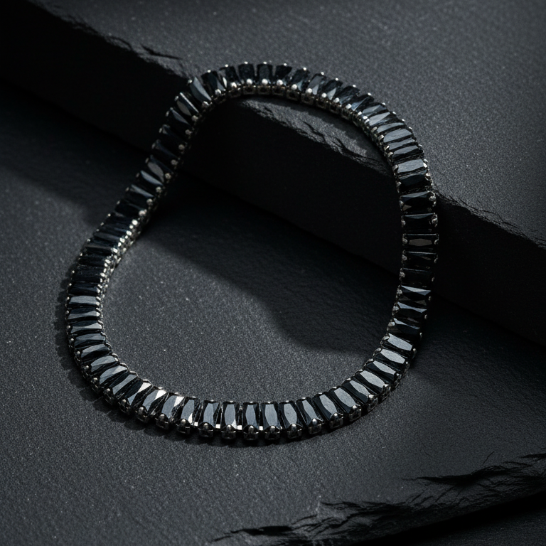 Pulsera Ónix Baguette