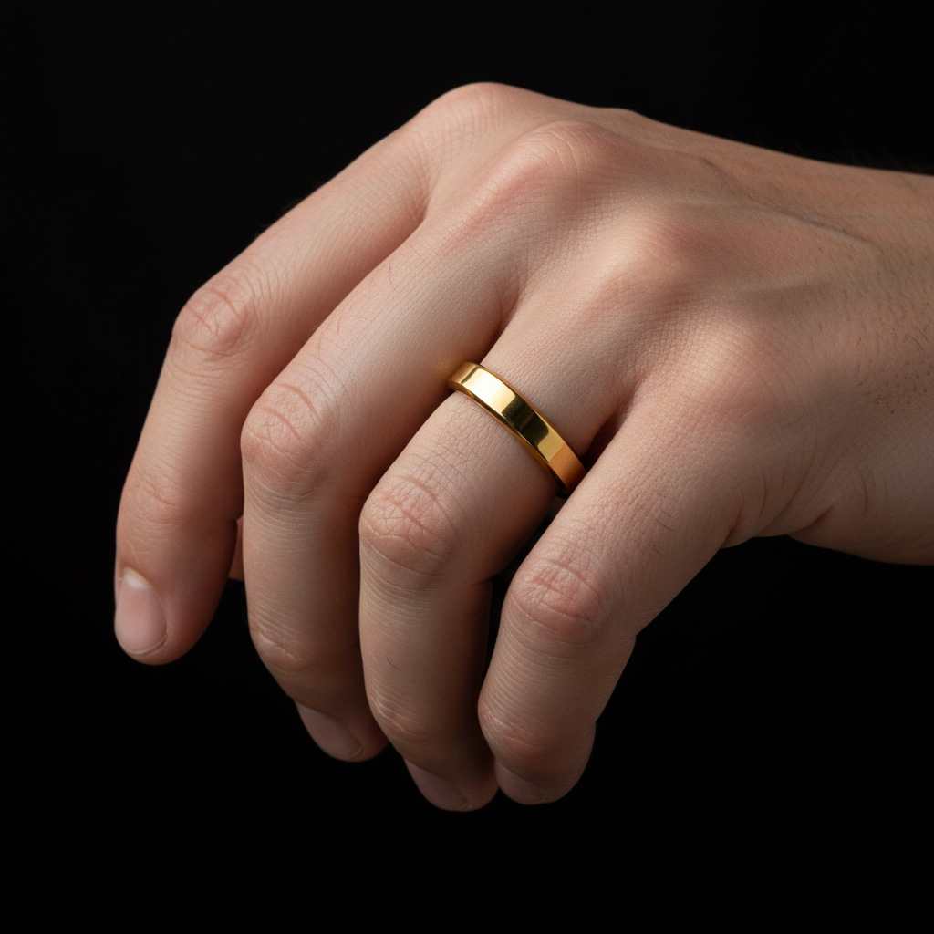 Anillo Banda Delgada Gold