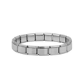 Brazalete Italiano Plateado