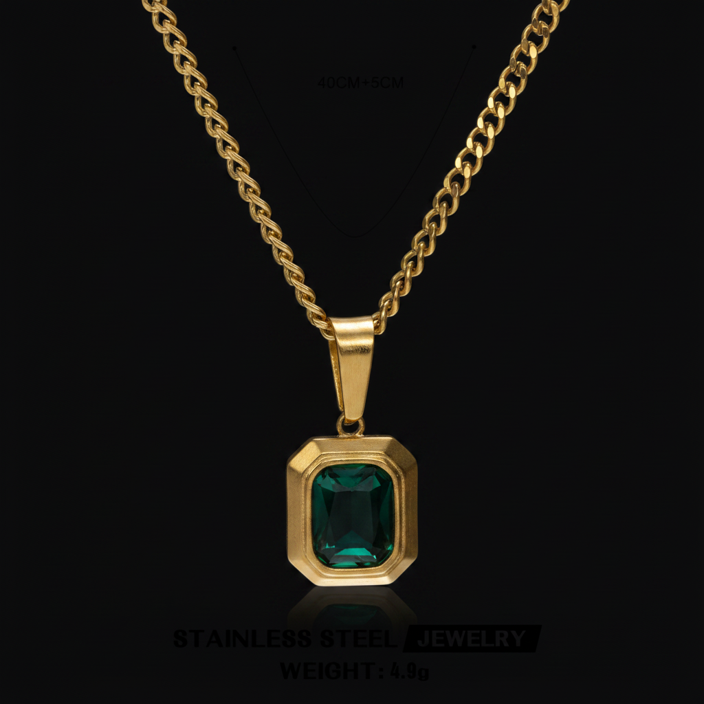 Collar Esmeralda Gold