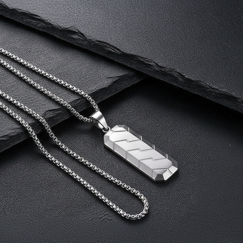 Collar Dije Geométrico Silver