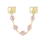 Charm Doble Cadena Ojos Turcos